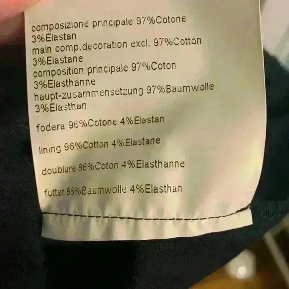 LaVia18 Navy Linen Like Cotton Dress, Italian size 46, Women’s Size 10 - Picture 10 of 13